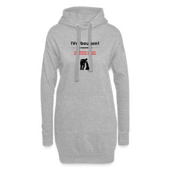 Vorbeugen - Hoodie-Kleid - Grau meliert - Vorne