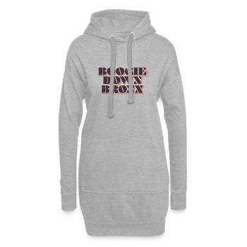 Boogie Down Bronx - Hoodie-Kleid - Grau meliert - Vorne
