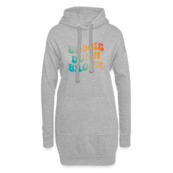 Boogie Down Bronx - Hoodie-Kleid - Grau meliert - Vorne