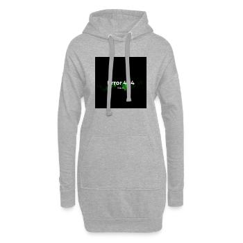 Error 404 - Hoodie-Kleid - Grau meliert - Vorne