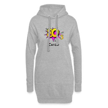 Sprüche - Hoodie-Kleid - Grau meliert - Vorne
