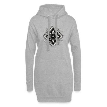 maya3 - Hoodie-Kleid - Grau meliert - Vorne