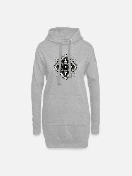 maya3 - Hoodie Dress - heather grey