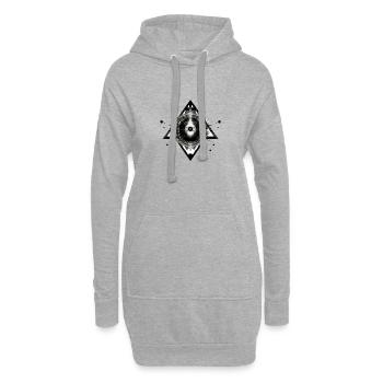 maya5 - Hoodie-Kleid - Grau meliert - Vorne