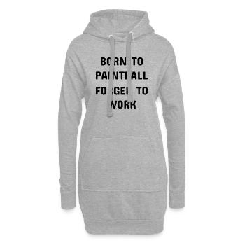Paintball Airsoft - Hoodie-Kleid - Grau meliert - Vorne
