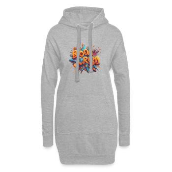 boom - Hoodie-Kleid - Grau meliert - Vorne