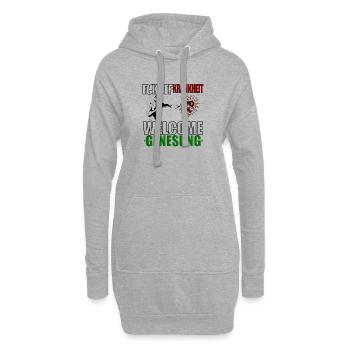 Welcome Genesung Colour - Hoodie-Kleid - Grau meliert - Vorne
