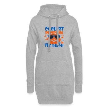 Coolest Pumpkin in the Patch - Hoodie-Kleid - Grau meliert - Vorne