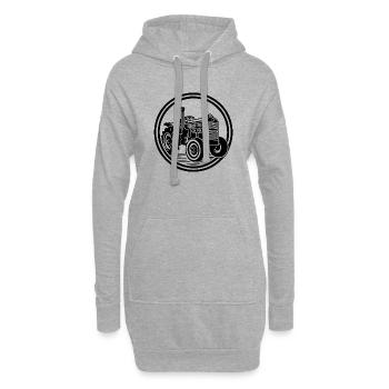 Traktor - Hoodie-Kleid - Grau meliert - Vorne
