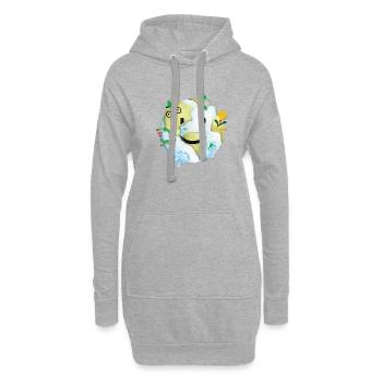 Save The Planet - Hoodie-Kleid - Grau meliert - Vorne