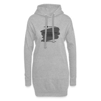 Campeurs, les magiciens du camping-car confortable - Sweat-shirt à capuche long Femme - gris chiné - Devant
