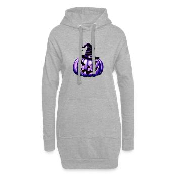 Halloween Pumpkin Costume Pumpkin Costume Cadeau - Sweat-shirt à capuche long Femme - gris chiné - Devant