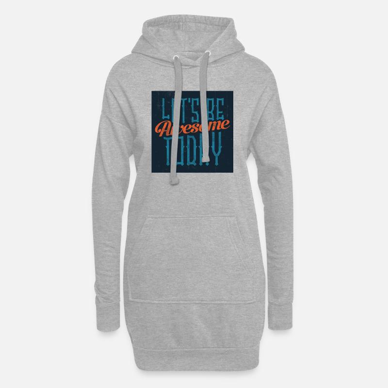 Today - Hoodie-Kleid - Grau meliert