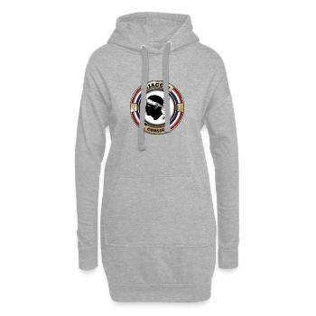 Ajaccio Aiacciu Korsika - Hoodie-Kleid - Grau meliert - Vorne