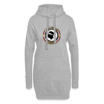 Portivechju Porto Vecchio Corsica - Hoodie Dress - heather grey - Front