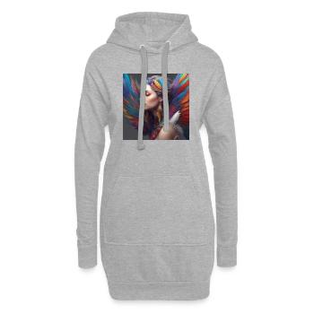 Rainbow Elf6 - Hoodie-Kleid - Grau meliert - Vorne