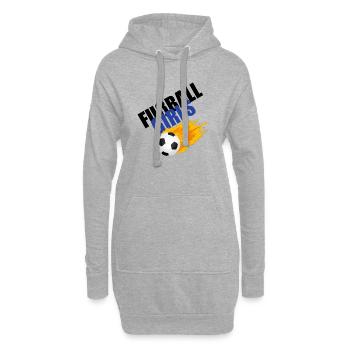 V.f.B Grötzingen - Fußballgirls (neutral) - Hoodie-Kleid - Grau meliert - Vorne