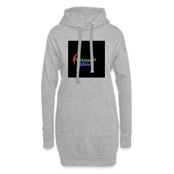 electricity kills - Hoodie-Kleid - Grau meliert - Vorne