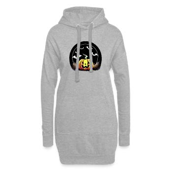 Halloween Pumpkin Costume Pumpkin Costume Cadeau - Sweat-shirt à capuche long Femme - gris chiné - Devant