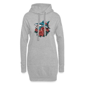 Hai - Hoodie-Kleid - Grau meliert - Vorne