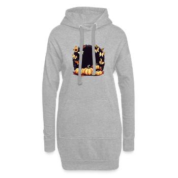 Halloween Pumpkin Costume Pumpkin Costume Cadeau - Sweat-shirt à capuche long Femme - gris chiné - Devant