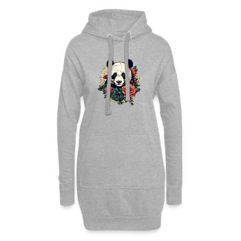 Panda - Hoodie-Kleid - Grau meliert - Vorne