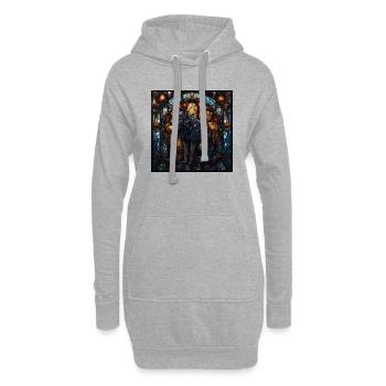 Wolf - Hoodie-Kleid - Grau meliert - Vorne