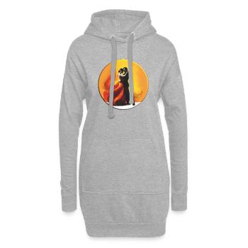 Le rythme du Paso Doble est palpitant - Sweat-shirt à capuche long Femme - gris chiné - Devant
