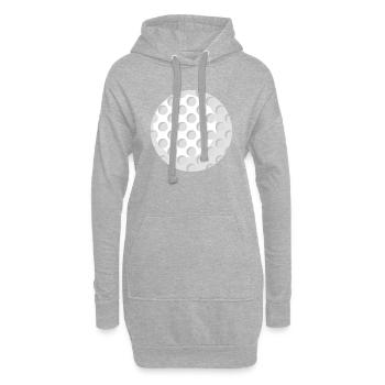 Golfball - Hoodie-Kleid - Grau meliert - Vorne