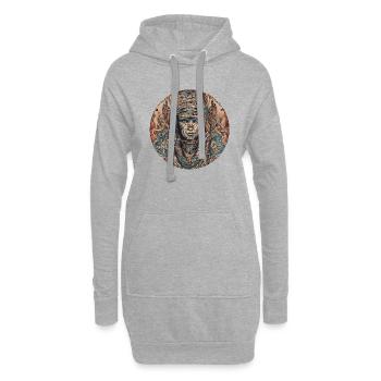 Mumie - Hoodie-Kleid - Grau meliert - Vorne