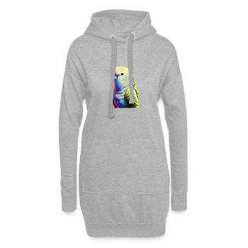 Cockatiel propriétaire d’oiseaux perruches - Sweat-shirt à capuche long Femme - gris chiné - Devant