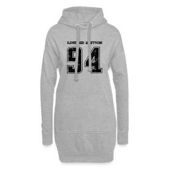 Millésime 1994 - Sweat-shirt à capuche long Femme - gris chiné - Devant