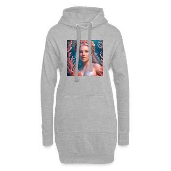 blockedName - Hoodie-Kleid - Grau meliert - Vorne