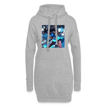 Bereit für Smash! - Hoodie-Kleid - Grau meliert - Vorne