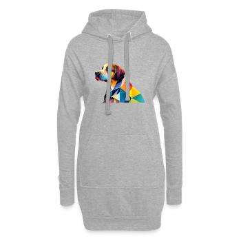 Labrador Retriever Labrador Propriétaire Chiot - Sweat-shirt à capuche long Femme - gris chiné - Devant