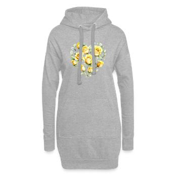 Saint-Valentin, Amour, Fiançailles, Fête des mères, Mariage - Sweat-shirt à capuche long Femme - gris chiné - Devant