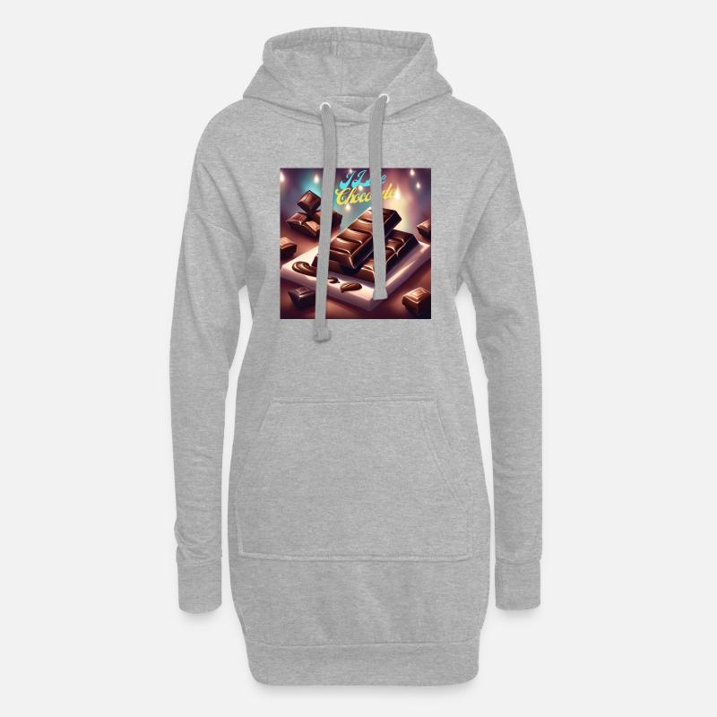 Chocolate - Hoodie-Kleid - Grau meliert