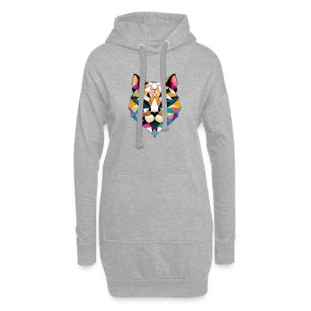 Chat Domestique Chaton Chaton Propriétaire - Sweat-shirt à capuche long Femme - gris chiné - Devant