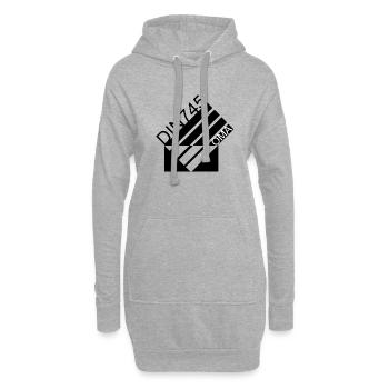 DIN OMA 745 - Hoodie-Kleid - Grau meliert - Vorne