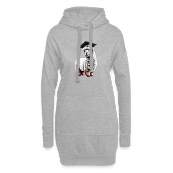 Bachelor Absolvent Alpaka Studium Schulabschluss - Hoodie-Kleid - Grau meliert - Vorne