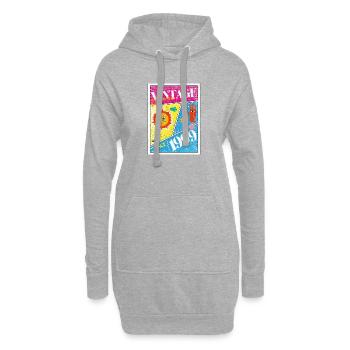 Millésime 1999 - Sweat-shirt à capuche long Femme - gris chiné - Devant