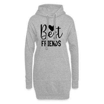 Best Friends - Hoodie-Kleid - Grau meliert - Vorne