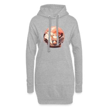 Le Cerf d'Automne - Version Boule à neige - Sweat-shirt à capuche long Femme - gris chiné - Devant