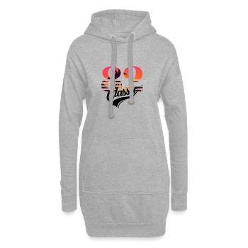 Jahrgang 1982-82. Geburtstag - Hoodie-Kleid - Grau meliert - Vorne