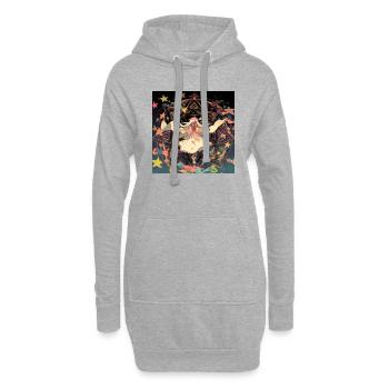 L'Oracle Solaire - Sweat-shirt à capuche long Femme - gris chiné - Devant