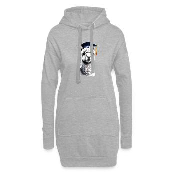 Baccalauréat Diplômé en Alpaga Studies - Sweat-shirt à capuche long Femme - gris chiné - Devant