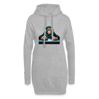 Chill Ape - Hoodie-Kleid - Grau meliert - Vorne