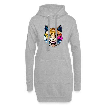 Chat, animal de compagnie, propriétaire de chat, chat domestique, chaton - Sweat-shirt à capuche long Femme - gris chiné - Devant