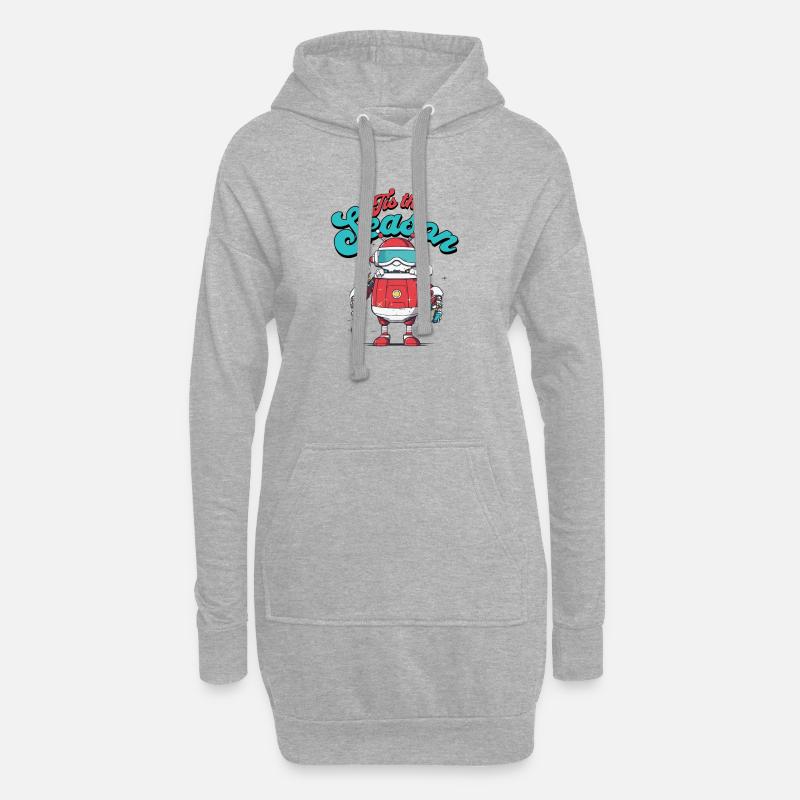 C’est la saison 9 - Sweat-shirt à capuche long Femme - gris chiné