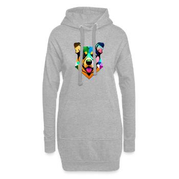 Propriétaires de chiens Chiens Golden Retriever Chiot - Sweat-shirt à capuche long Femme - gris chiné - Devant